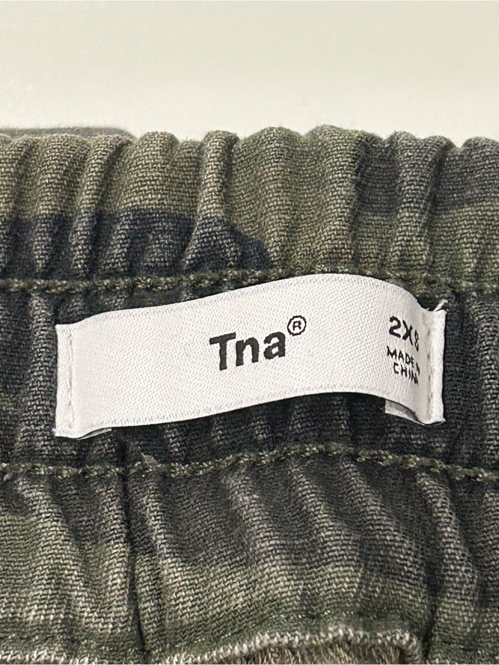 TNA Aritzia Alix High Waisted Cotton Twill Camo Jogger Pants - Picture 7 of 8